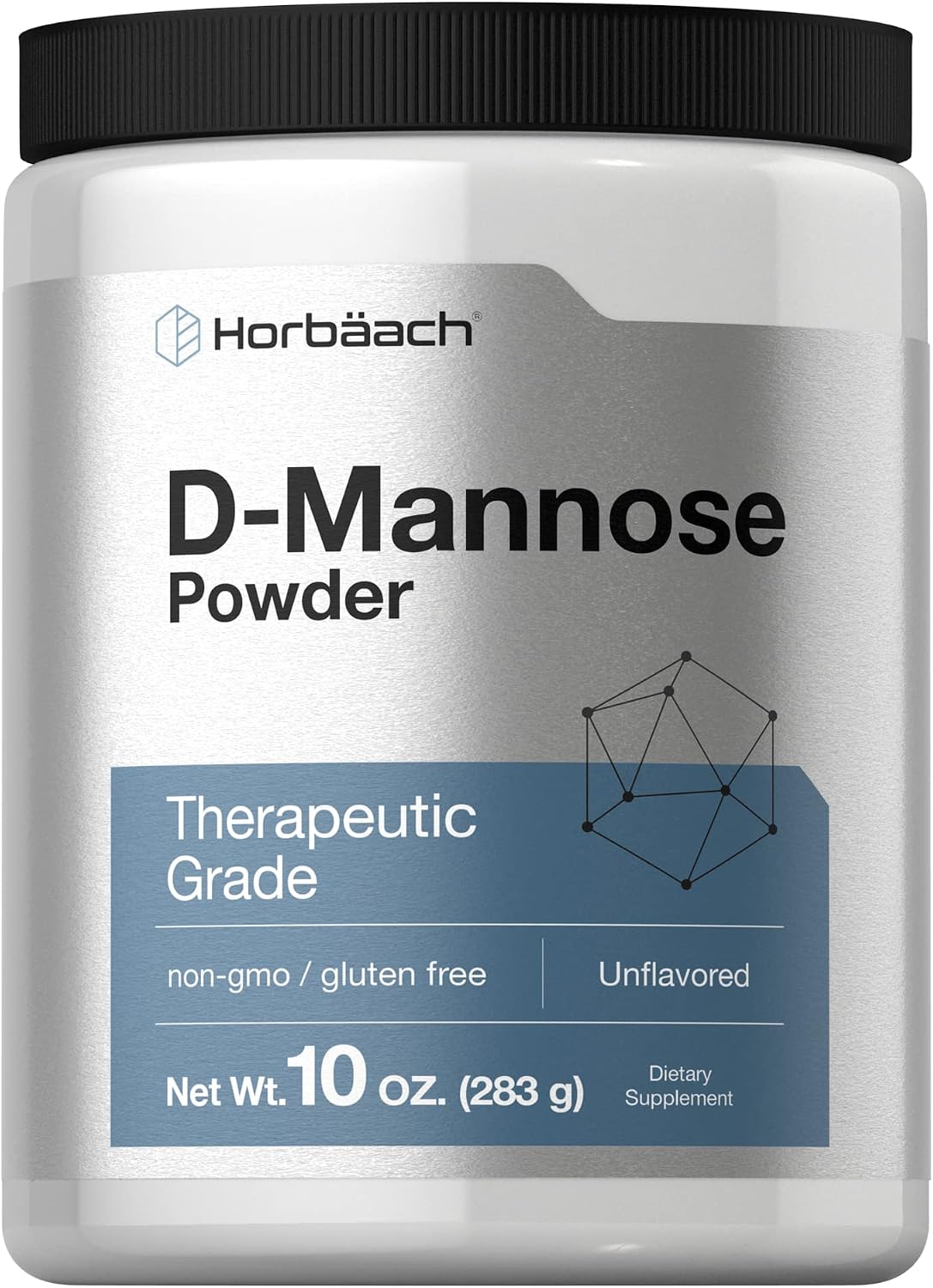 Horbaach D-Mannose Powder | 283 g | Unflavoured | Vegetarian, Non-GMO & Gluten-free - görsel 1