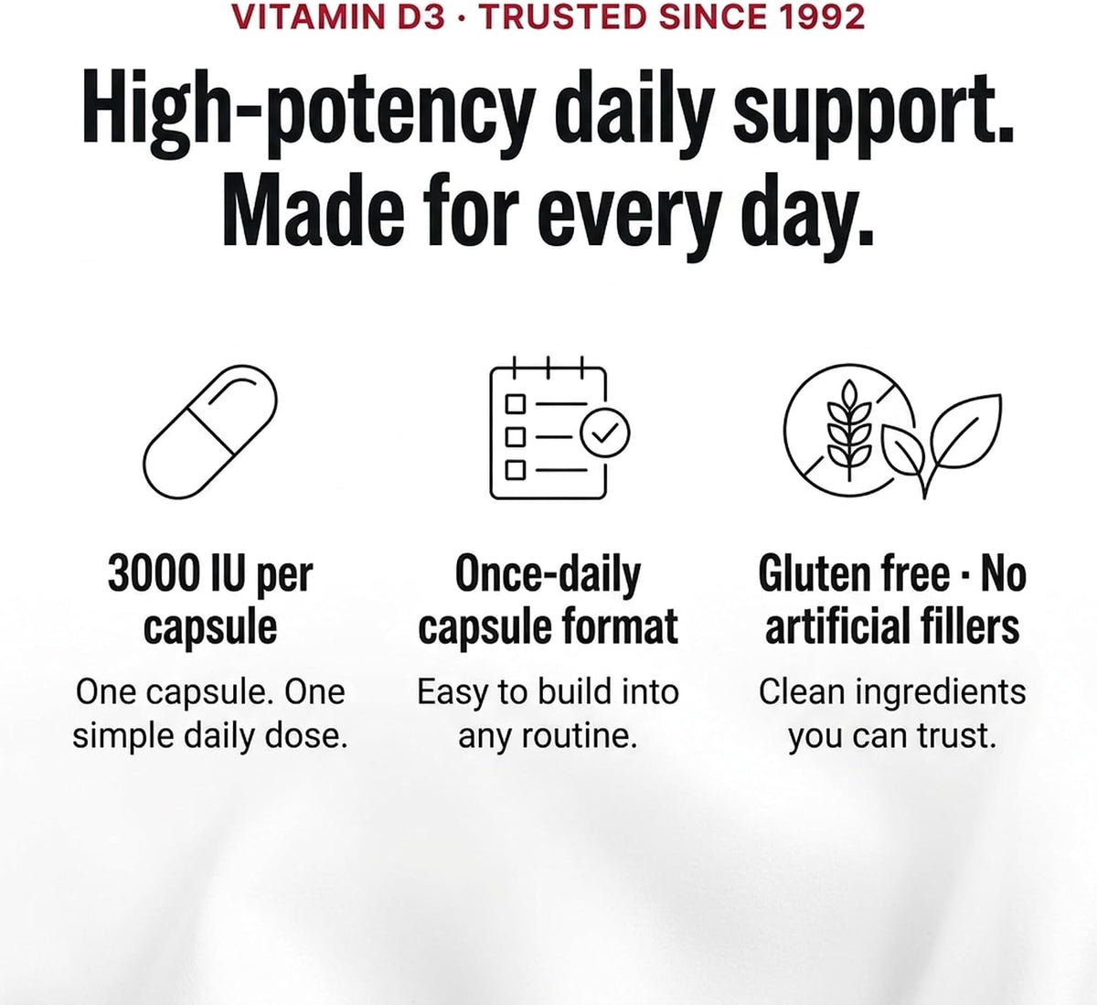 Olympian Labs Vitamin D3 3000 IU 100 Capsules - görsel 2