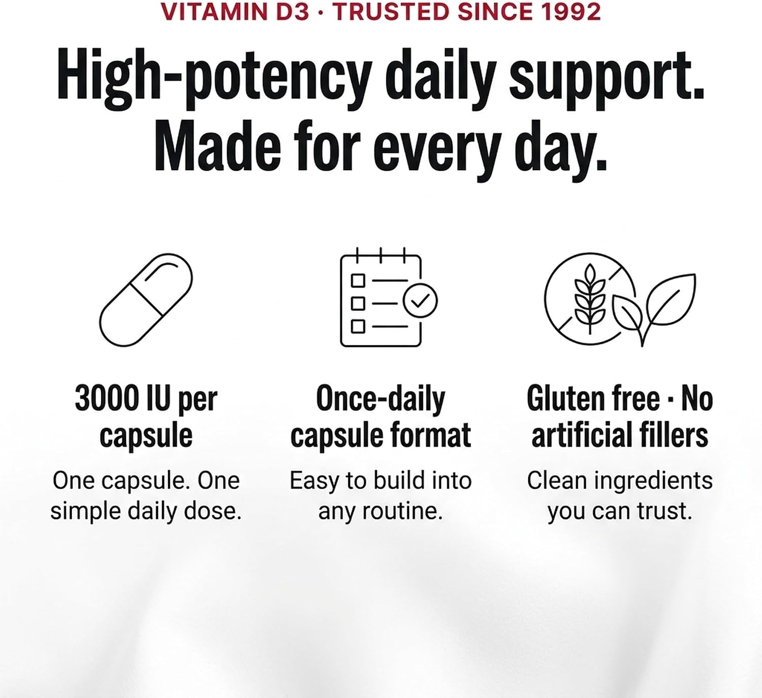 Olympian Labs Vitamin D3 3000 IU 100 Capsules - görsel 2