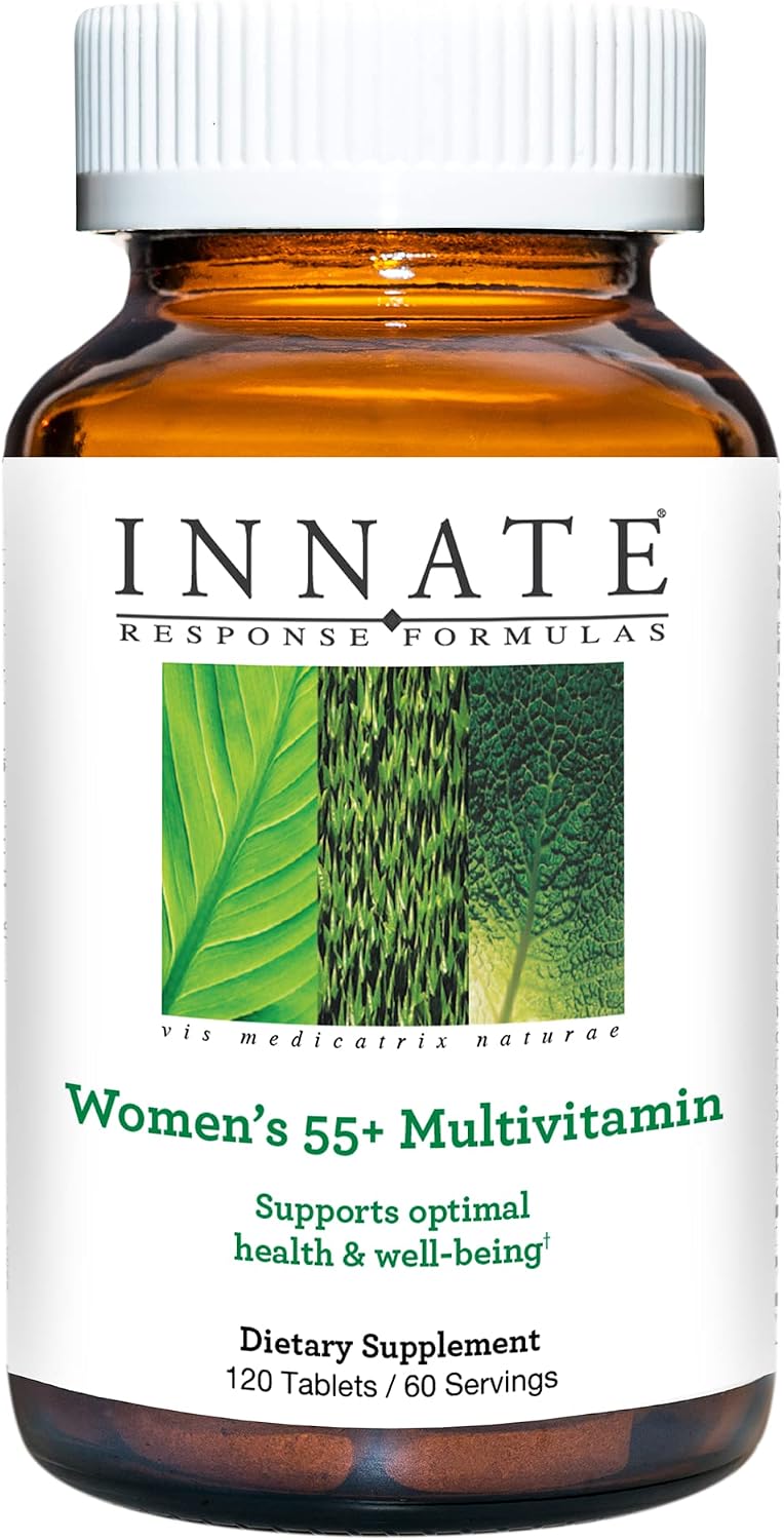 INNATE Response Formulae Women's Multivitamin 55+ - Daily Multivitamin for Women Over 50 with Vitamin C, D3, B12, Methylfolate, Choline & Zinc - Vegetarian, Non-GM - 120 Tablets (60 Servings) - görsel 1