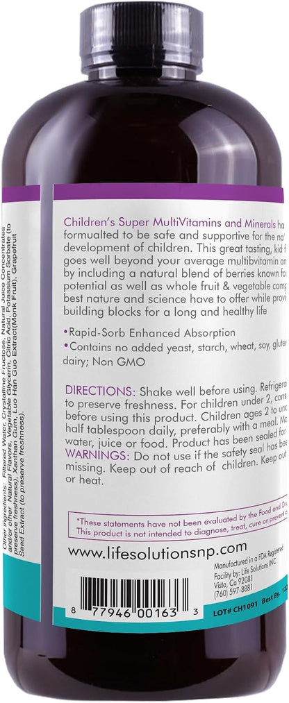 Children's Super Multivitamins and Minerals - Liquid Food Supplement, 946 ml