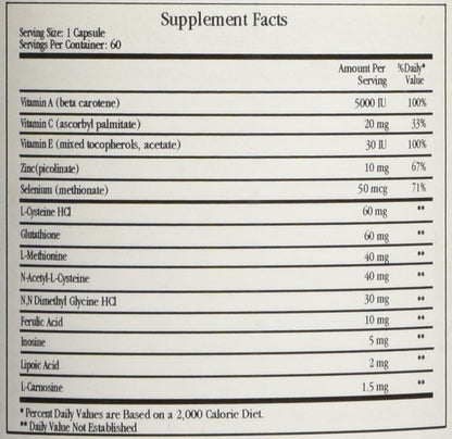 Cardiovascular Research Free Radical Quenchers Tablets, 60 Count