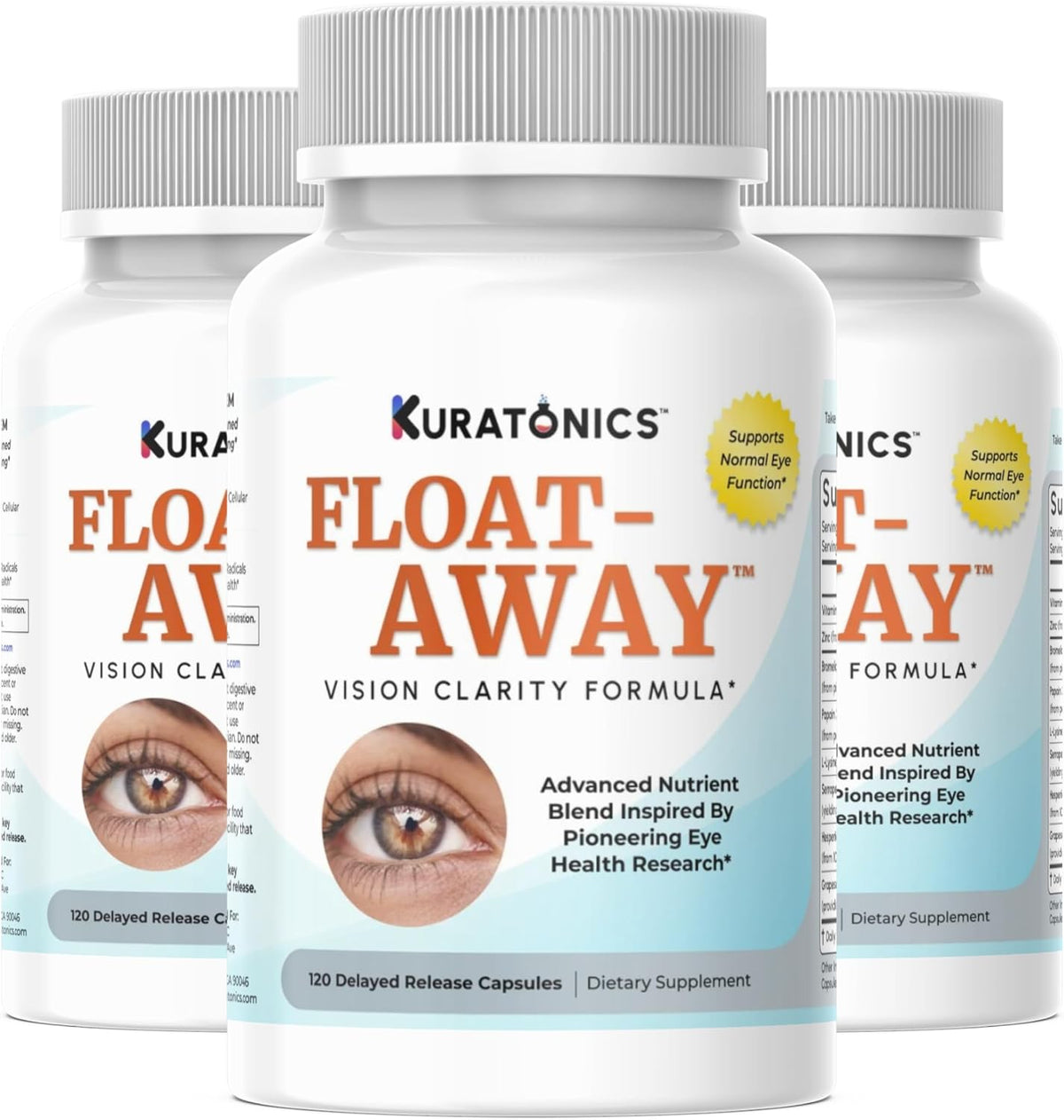 Kuratonics Float-Away: Eye Clarity Supplement with Enzymes & Nutrients (120 Tablets) - görsel 10