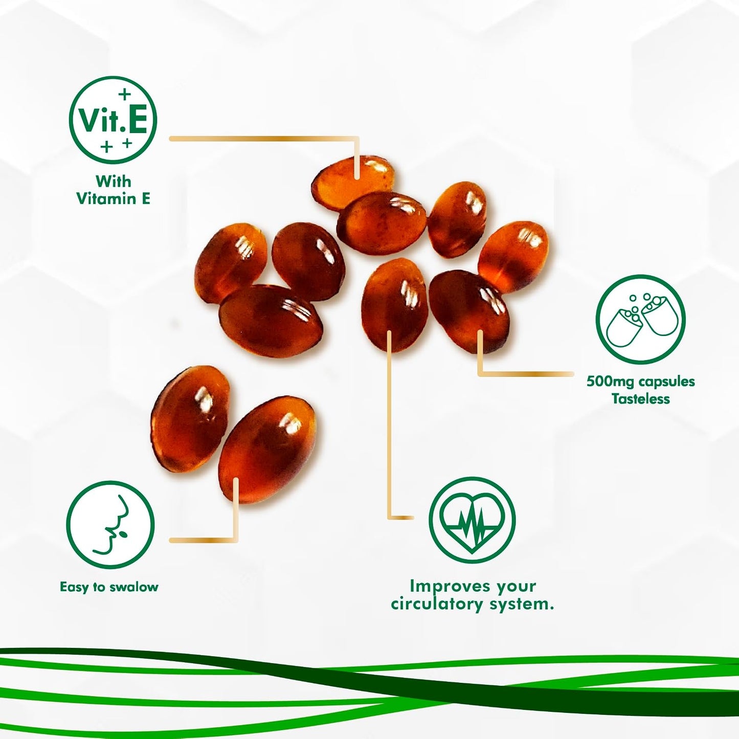 Propolis Health Propolis Capsules 1000mg with Vitamin E – 100 Capsules - görsel 7