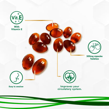 Propolis Health Propolis Capsules 1000mg with Vitamin E – 100 Capsules