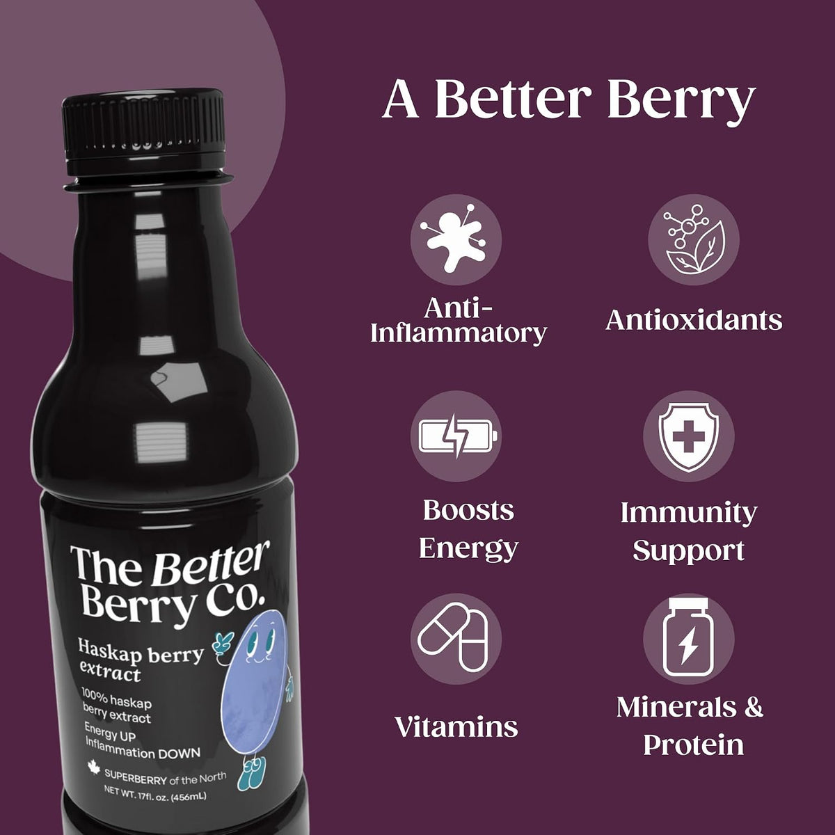 Experience the Power of Haskap – 100% Pressed Organic Haskap Berry Juice, 500 ml - görsel 5