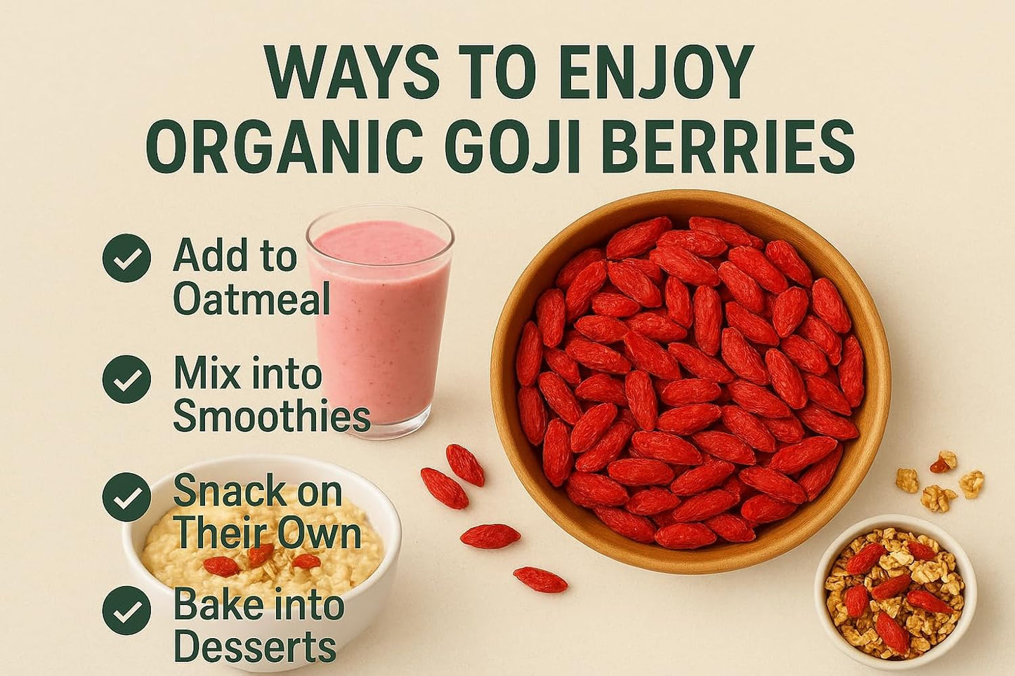 Foods Alive Organic Goji Berries - 8 oz (227 g) - görsel 4