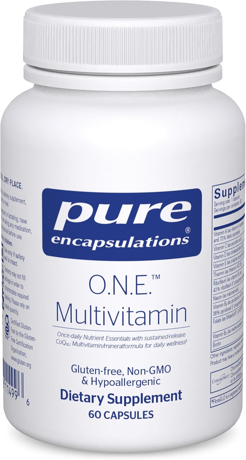 Pure Encapsulations O.N.E. Multivitamin - Once Daily with CoQ10, Metafolin, and Lutein - 60 Capsules - görsel 1