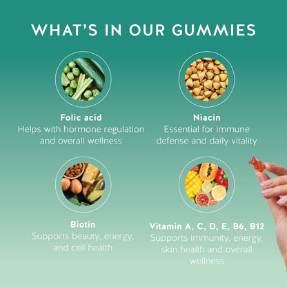 Bears with Benefits Immune Support Gummies – Vitamin C, D, B6 & B12 – Daily Immune Boost – Vegan, Naturally Flavoured (90 Gummies)
