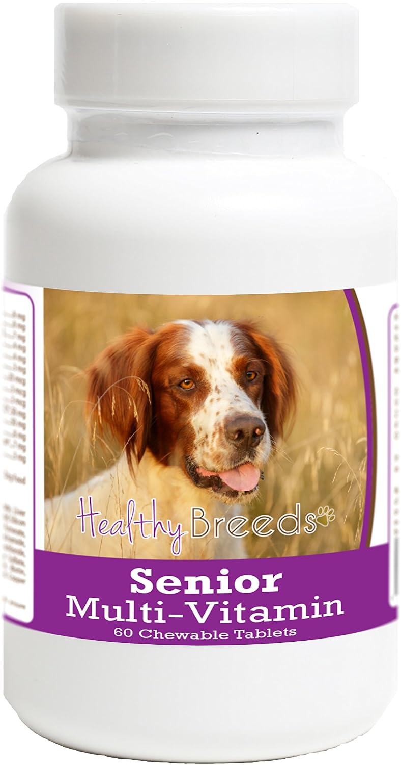 Healthy Breeds Irish Red and White Setter Senior Dog Multivitamin Tablets 60 Count - görsel 1