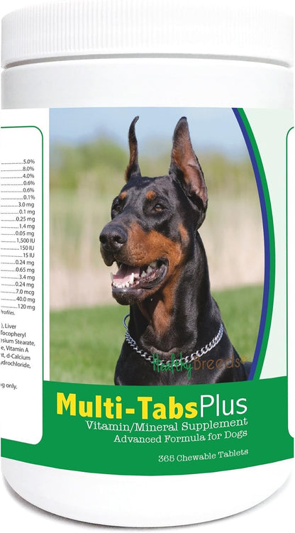 Healthy Breeds Doberman Pinscher Multi-Tabs Plus Chewable Tablets, 365 Count