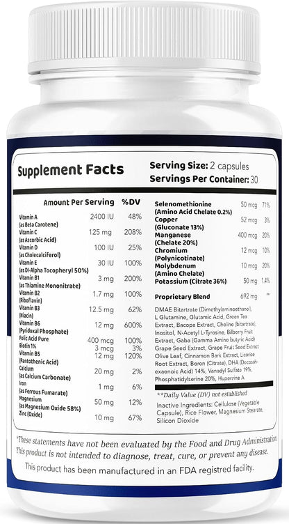 (5 Pack) Memoforce Brain Supplement - Official Memoforce Premium Formula Capsules, Advanced Support Memo Force Brain Supplement for Wellness & Overall Health, Memoforce Reviews, 300 Capsules for 5 Months