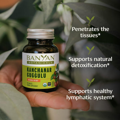 Banyan Botanicals Kanchanar Guggulu Tablets – Organic Lymphatic Supplement – 90 Tablets