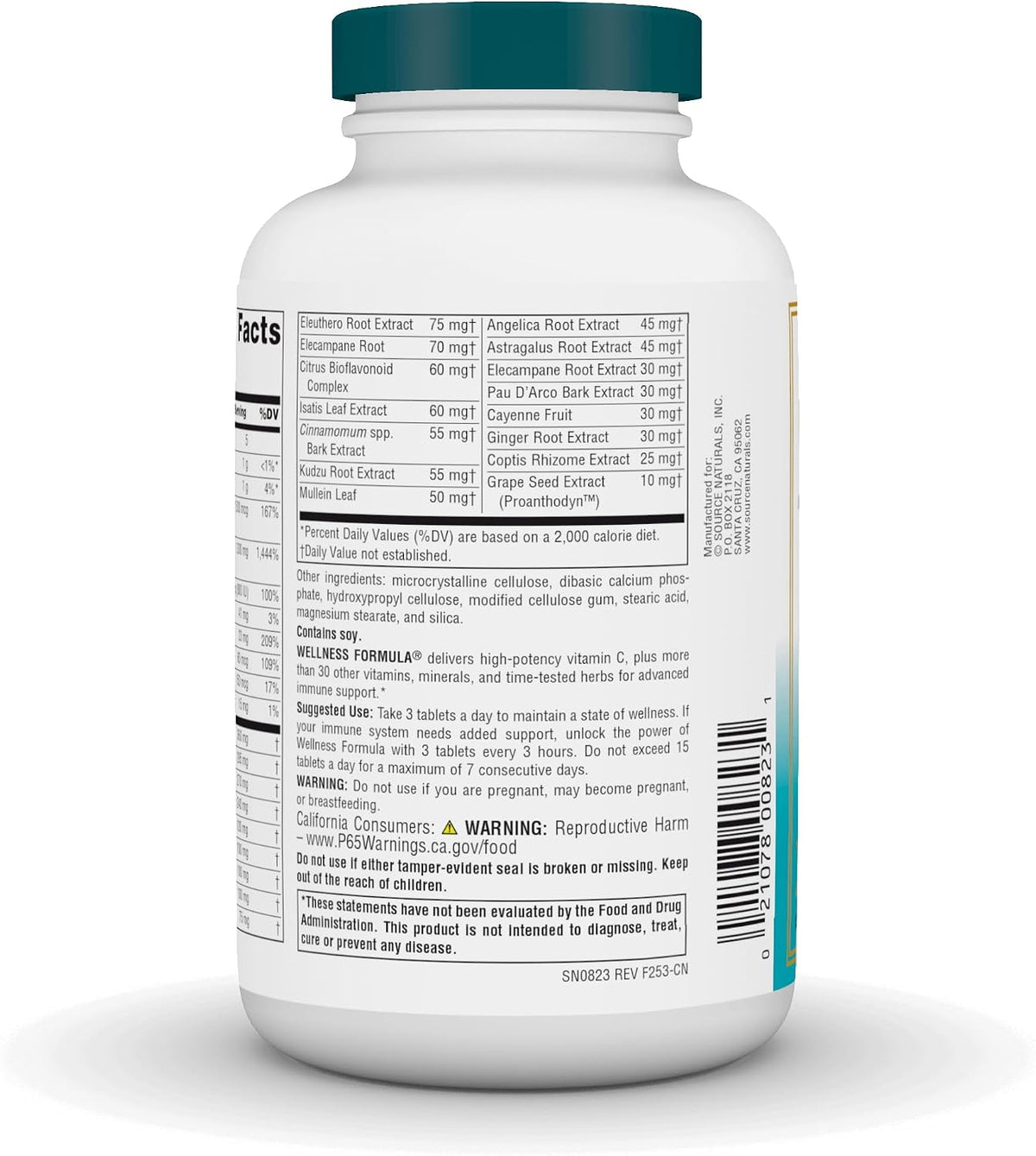 Source Naturals Wellness Formula – Bio-Aligned Immune Support – 180 Tablets - görsel 3