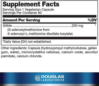 Douglas Laboratories SAM-e – Joint, Liver and Neurotransmitter Support – 60 Capsules