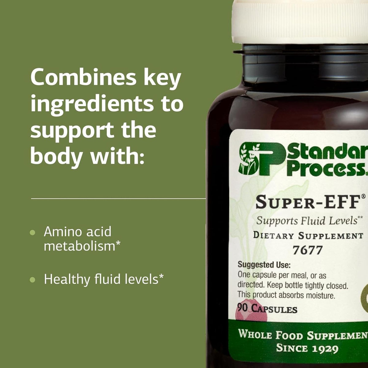 Standard Process Super-EFF - Fluid Level Food Supplement - 90 Capsules - görsel 4