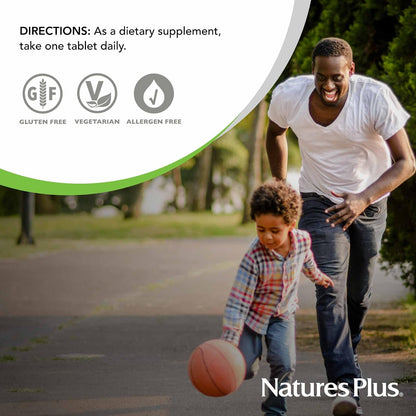 NaturesPlus Vitamin B2 250 mg - 60 Sustained Release Tablets - Supports Energy Metabolism, Nervous System, Skin Health & Red Blood Cells - Antioxidant Protection - Vegetarian, Gluten Free