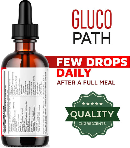 Glucopath Drops – Official Premium Formula Liquid Supplement (2-Pack, 2-Month Supply)