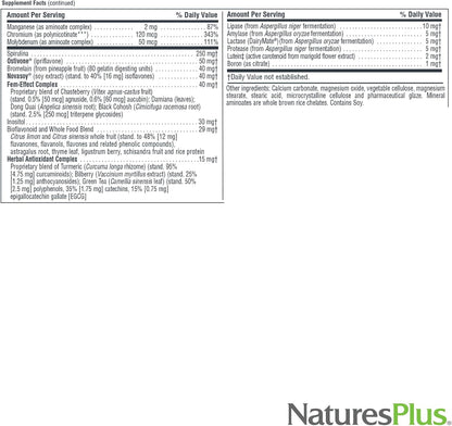 Nature's Plus Source of Life Women - Whole Food Multivitamin with Iron & Lutein - 60 Tablets