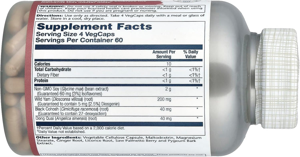 Solaray Phytoestrogen Supplement – 240 Capsules - görsel 2