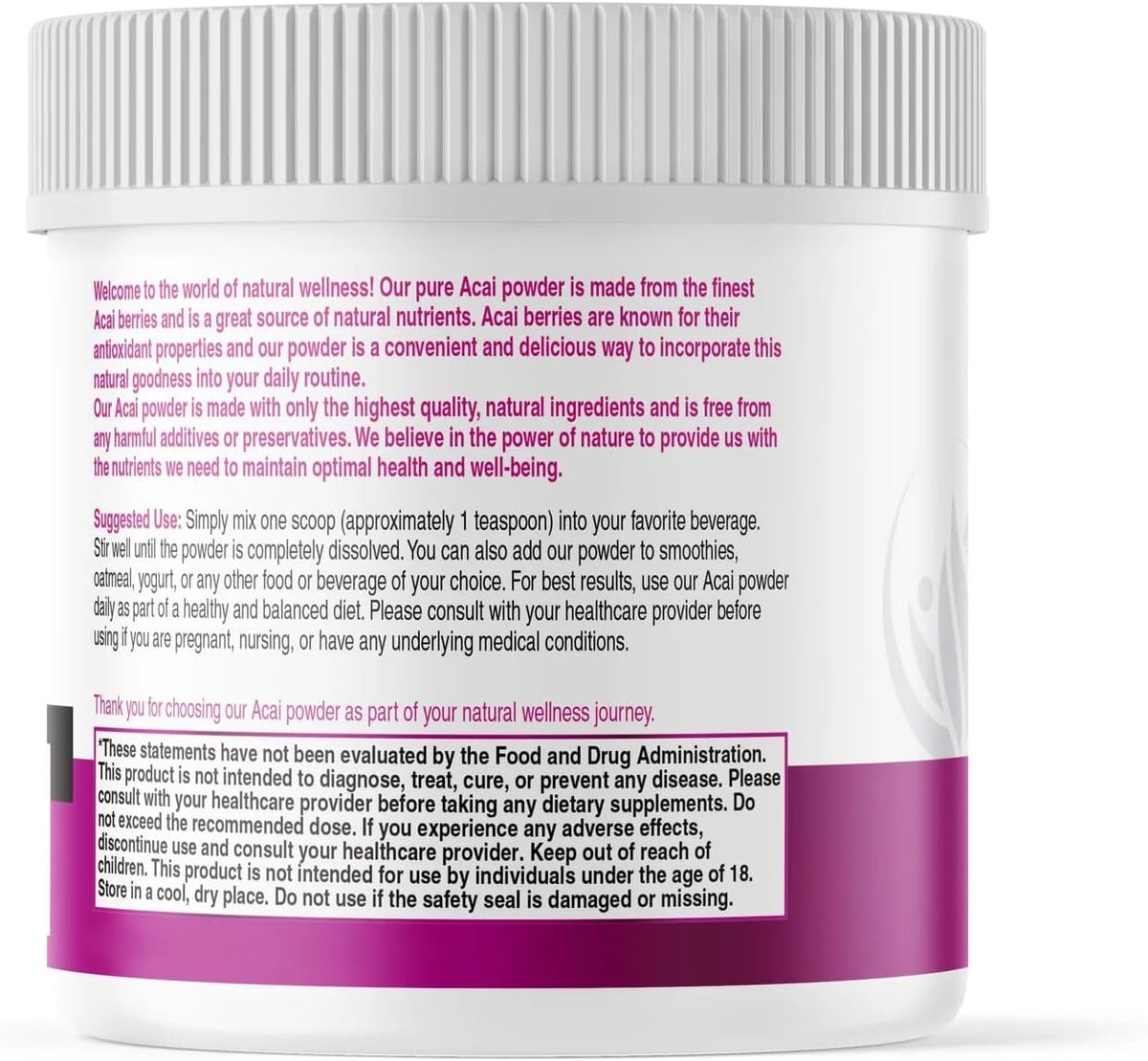 AKI Acai Powder - Non-GM, Vegan Friendly & Gluten-free (150 g / 5.30 oz) - görsel 8