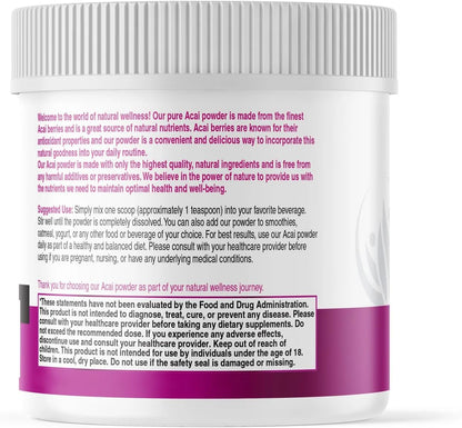 AKI Acai Powder - Non-GM, Vegan Friendly & Gluten-free (150 g / 5.30 oz)