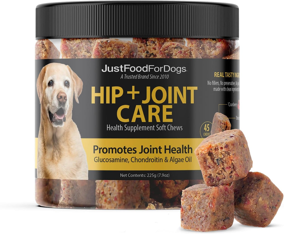 JustFoodForDogs 10-in-1 Supplement for Dogs - Human Grade Multivitamin Soft Chews, 45 Count - görsel 10