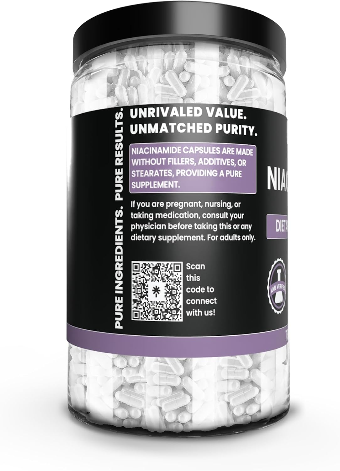 PURE ORIGINAL INGREDIENTS Niacinamide (730 Capsules) - görsel 2
