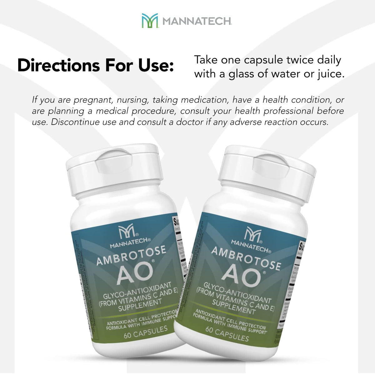 Mannatech Ambrotose AO - 60 Capsules - görsel 5