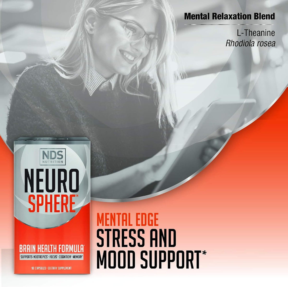 FitLife Brands Nutrition Neuro Sphere - Brain Health Formula - Nootropic, Focus and Energy Support - 90 Capsules - görsel 4