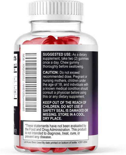 Vitamin B12 Energy Gummies – 3000 mcg Extra Strength, Berry Flavour