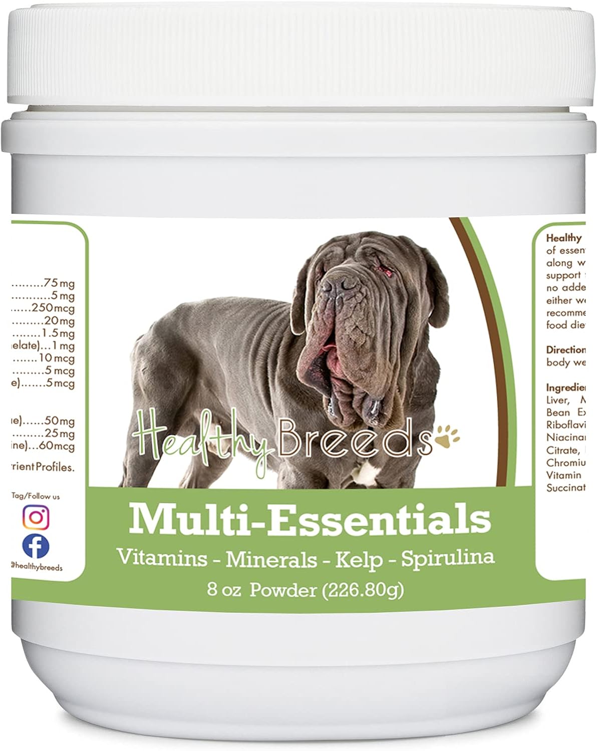 Healthy Breeds Neapolitan Mastiff Multi-Essentials Powder for Dogs - 227 g - görsel 1