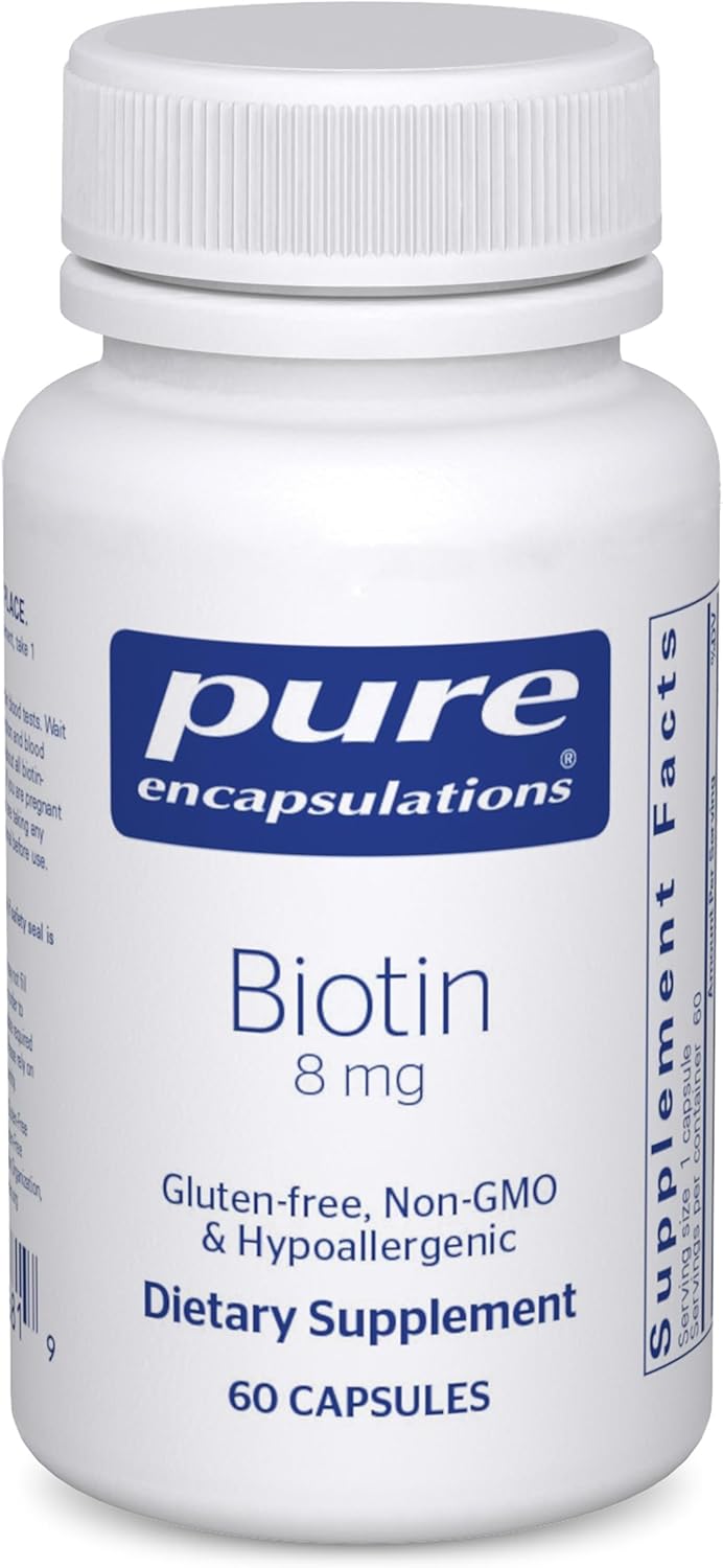 Pure Encapsulations Biotin 8 mg – 60 Capsules - görsel 1