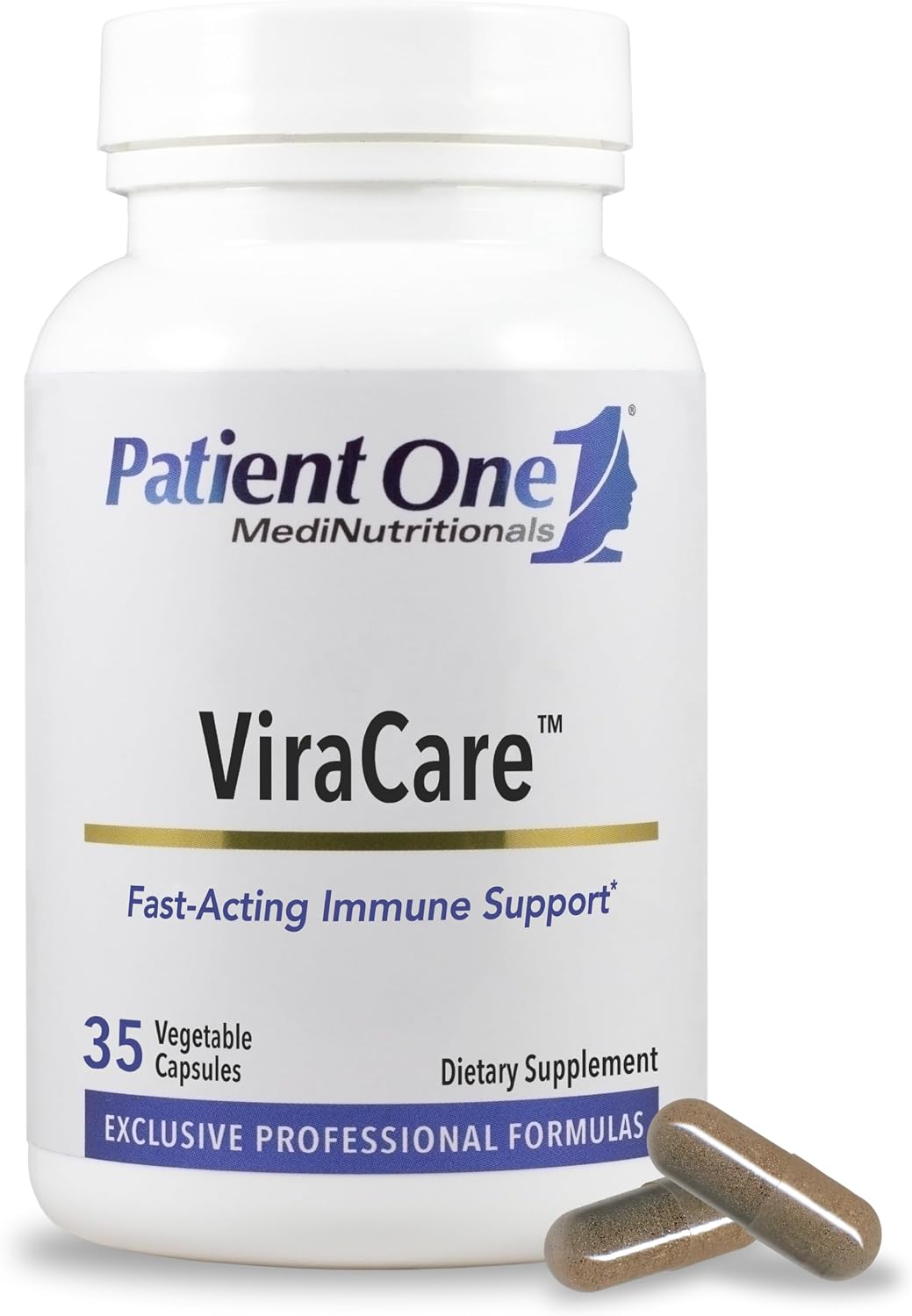 Patient One ViraCare - Immune & Respiratory Support with Echinacea, Andrographis, Elderberry, Astragalus (35 Capsules) - görsel 1