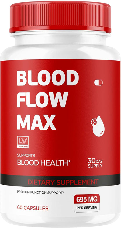 LIVORKA Blood Flow Max Capsules – Blood Support Supplement (60 Capsules)