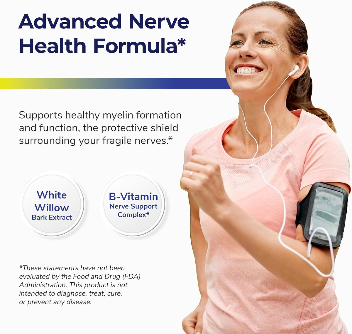 Nerve Restore – Nerve Support Supplement with PEA, White Willow & B-Vitamin Complex for Advanced Nerve Health – 180 Capsules - görsel 3