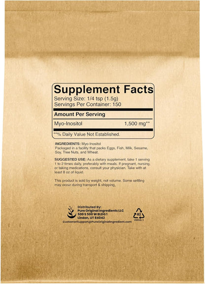 Pure Original Ingredients Inositol (Vitamin B8) Powder (227 g)