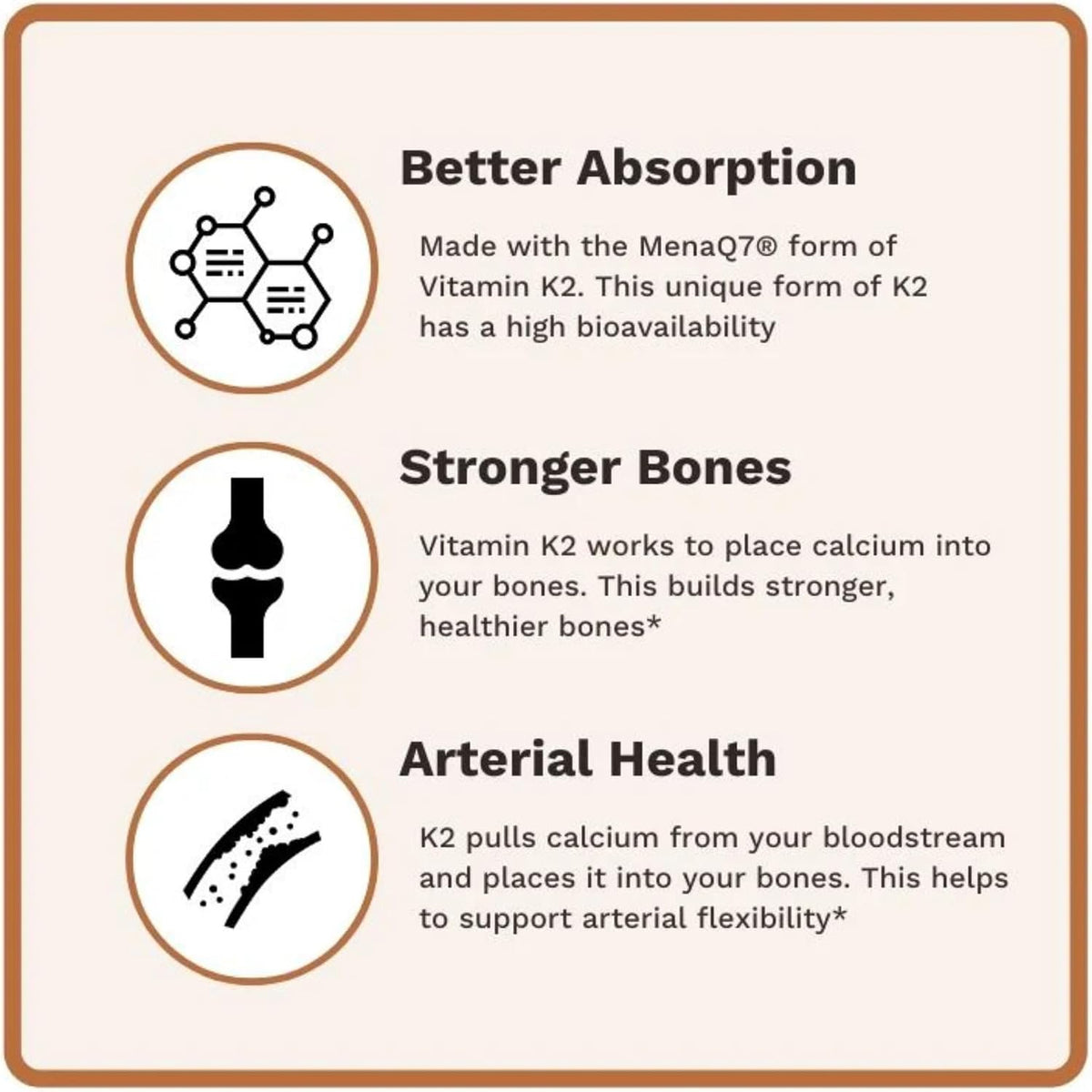 Utzy Naturals Vitamin K2 + D3 | High Strength K2 (MenaQ7) & D3 5000 IU | 60 Capsules - görsel 6