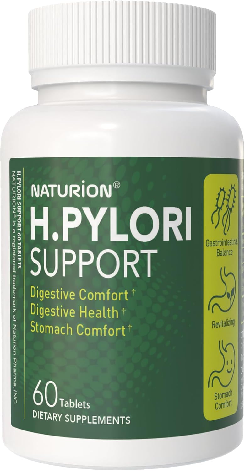 NATURION Digestive Comfort Support - Stomach Health Supplement with G-FOS Blend, Whey Protein, Liquorice, Mastic Gum, Vitamin U, and Vitamin B2 - Gut Balance & Comfort - 60 Tablets, 30 Day Supply - görsel 1
