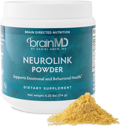 BRAINMD NeuroLink Powder – Supports Memory, Focus and Concentration – 30 Servings