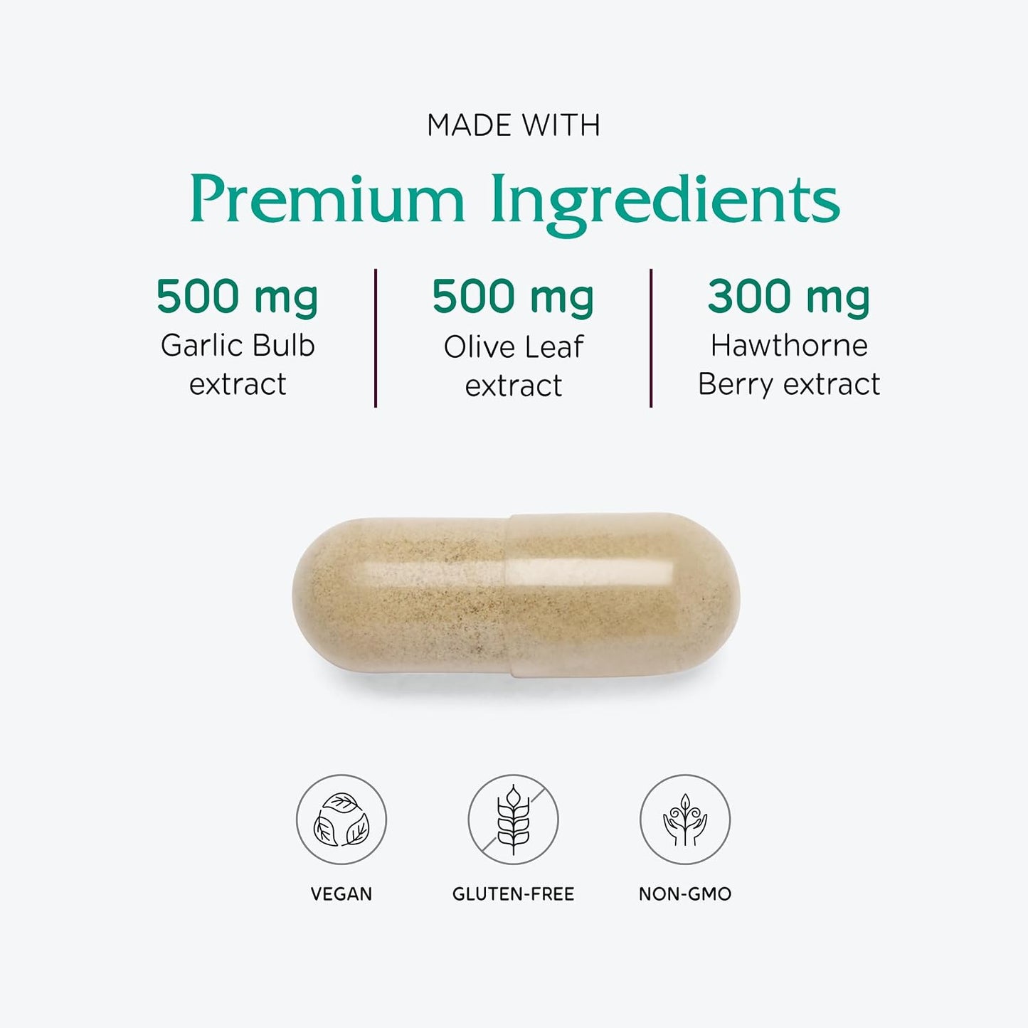 Vitanica VasoBlend – Cardiovascular Support, 180 Vegan Capsules - görsel 4