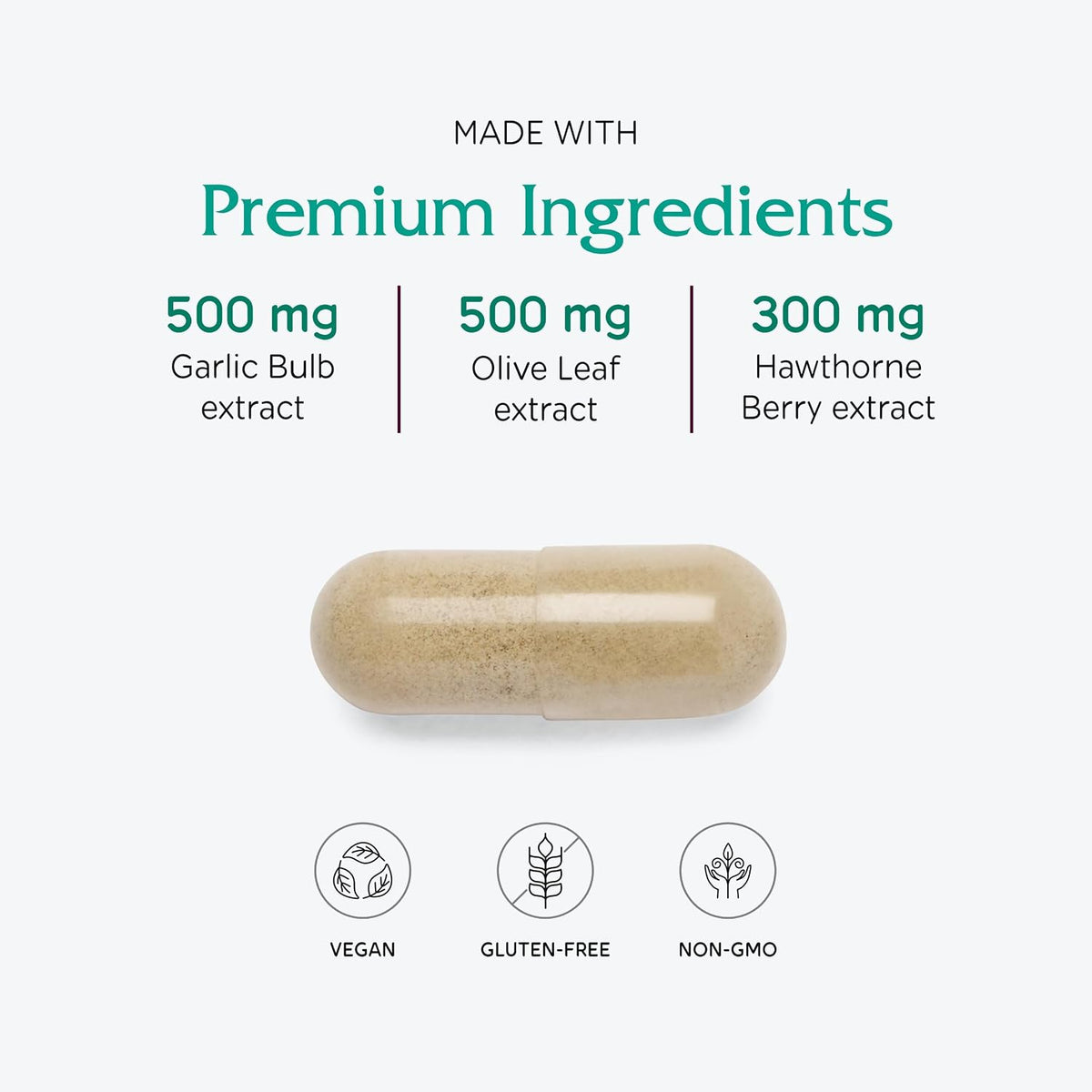 Vitanica VasoBlend – Cardiovascular Support, 180 Vegan Capsules - görsel 4