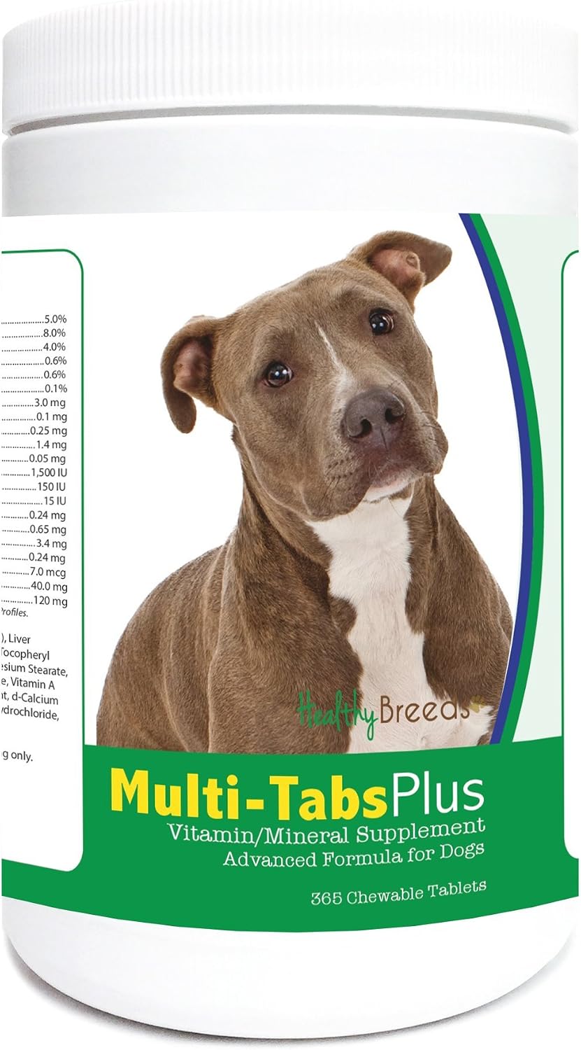 Healthy Breeds Pit Bull Multi-Tabs Plus Chewable Tablets 365 Count - görsel 1