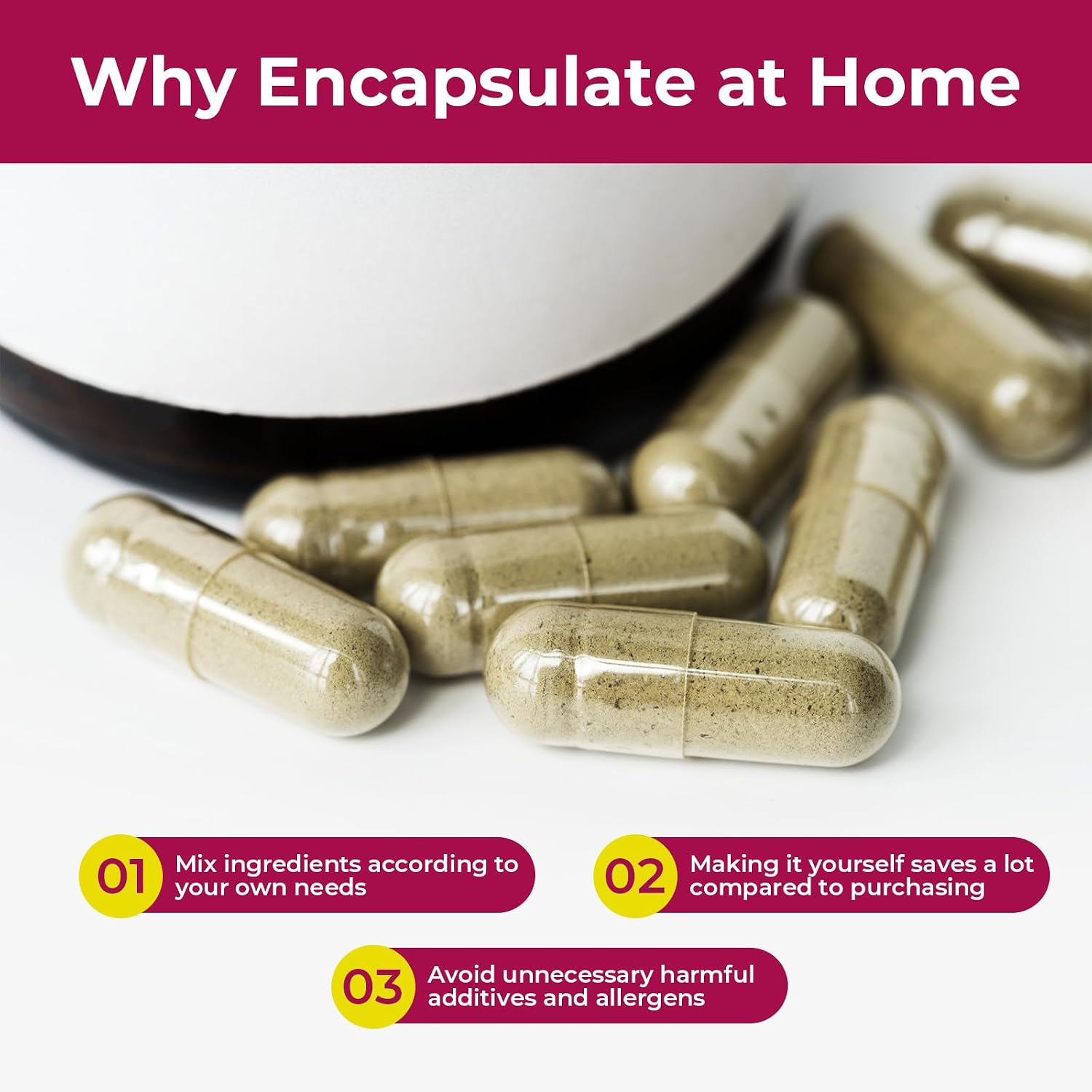 ATLEMISME Empty Gelatin Capsules Size 2 - 100 Capsules - görsel 7