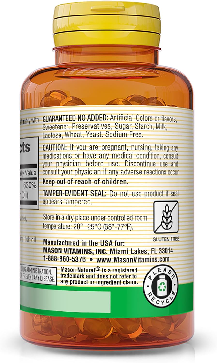 MASON NATURAL Vitamin D3 5000 IU Food Supplement – 100 Softgels - görsel 3