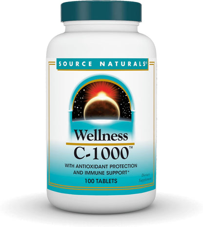 Source Naturals Wellness C-1000 – Immune Support with Antioxidant Protection – 200 Tablets