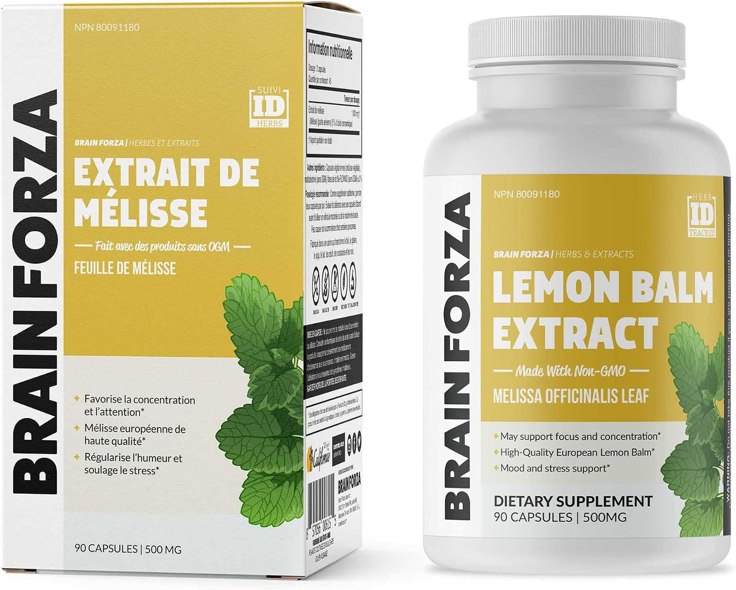 Brain Forza Lemon Balm R5 Extract Capsules - Standardised 5% Rosmarinic Acid, 90 Capsules - görsel 7