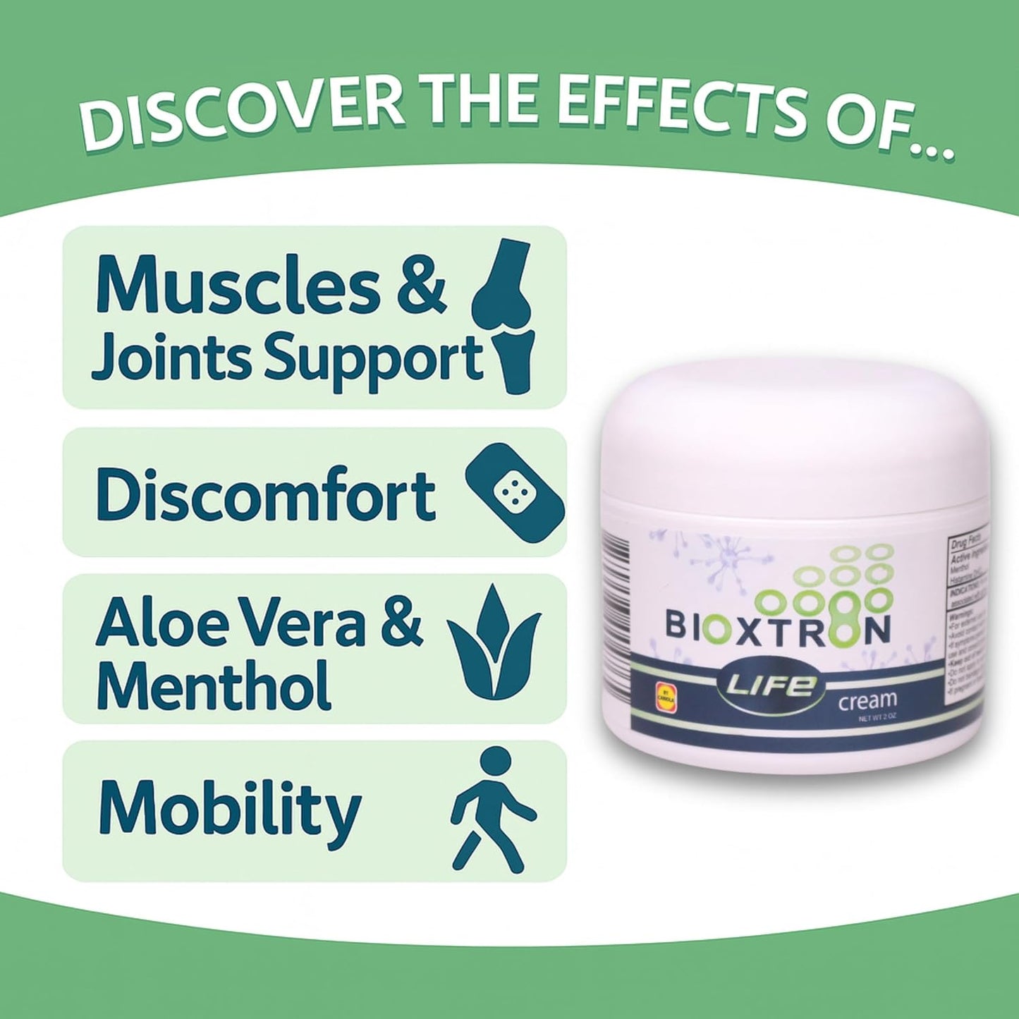 Bioxtron Life Cream Natural AFA Stem Cell Supplement – 57 g Topical Cream - görsel 3