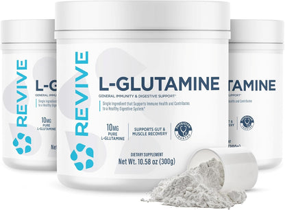 Revive MD Gut L-Glutamine Powder – Muscle Recovery & Immune Support – 30 Servings