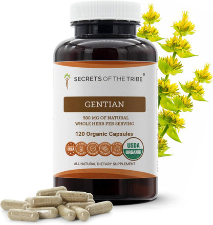 Secrets of the Tribe Gentian Organic Capsules (120 Capsules)